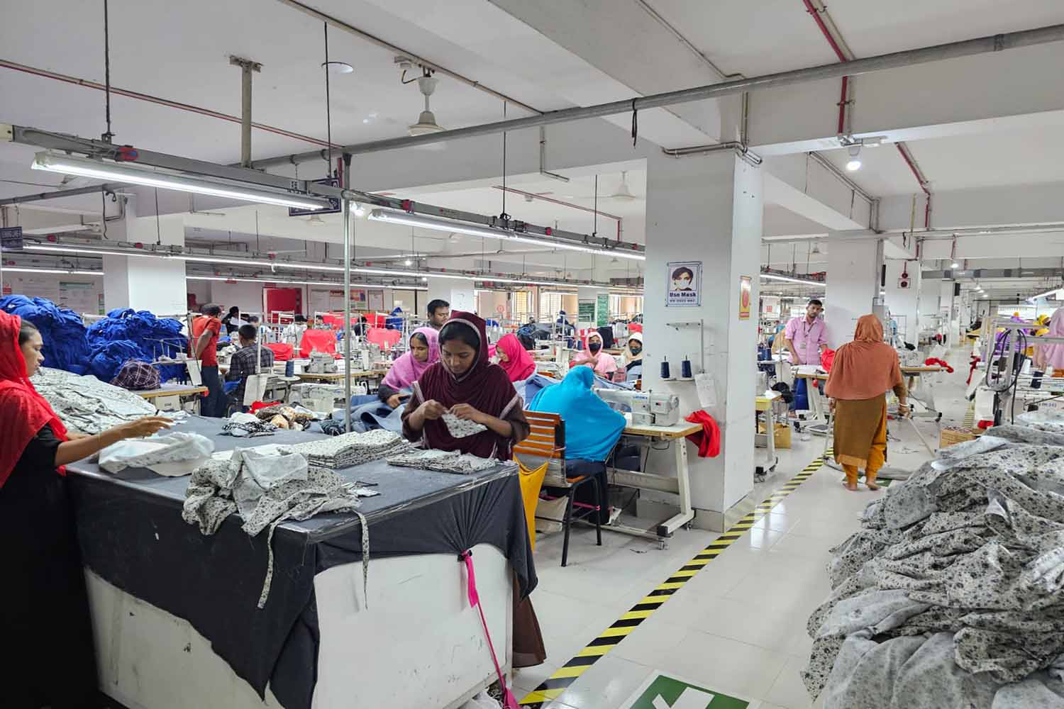 About Sew Apparels: garment sewing production floor